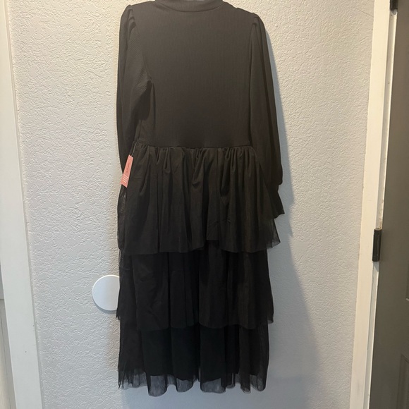 Ivy City Co Black Cosette Midi Tulle Dress Size‎ S - Picture 2 of 7